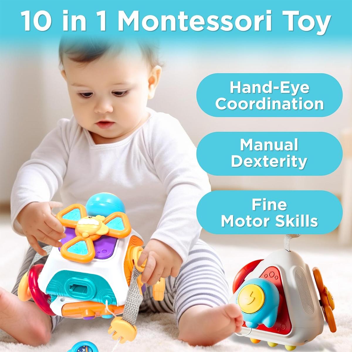 Educational Toys Sensory Busy Ball Practice Skills Educational Toy for Baby, Infant Baby Toysr Skills, Perfect Holiday Gift, Toddlers Travel Birthday Christmas Holiday Festival Gift
