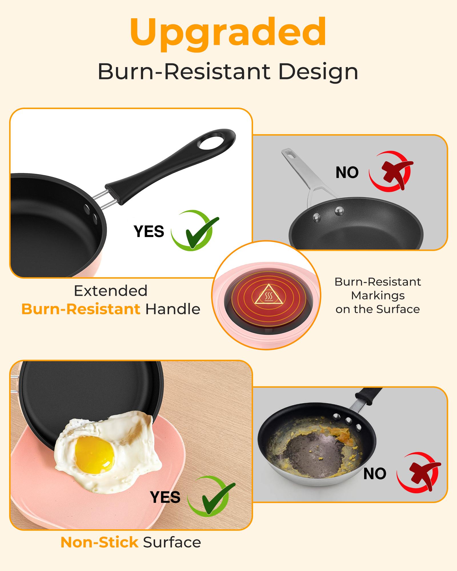 Real Kids Cooking Set Ages 8–12 (Pink/Blue) – Mini Kitchen Beginner Cooking Kit, Montessori Life Skills Toy Gift w/ Safe Knife, Dishes & Tools