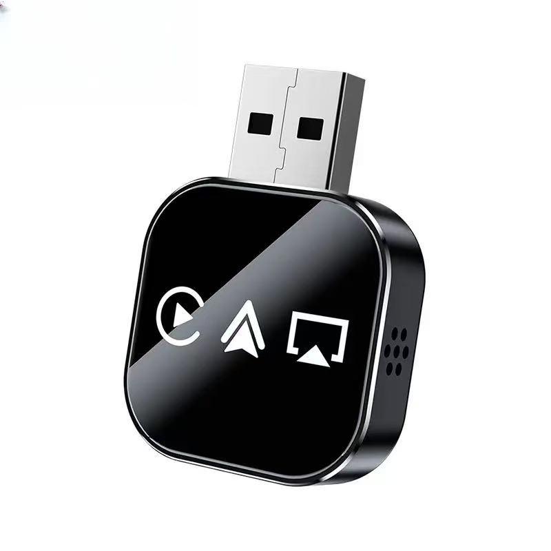 Wireless Carplay Adapter, 3-In-1 USB A/c Android Car System Bluetooth-compatible Video Box, Screen Mirroring for iOS Phone, Car Play Accessory for iPhone