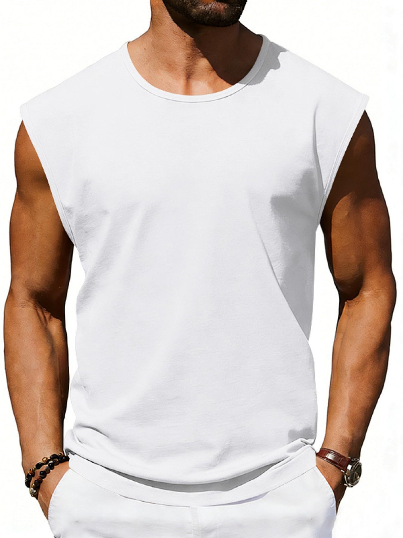 Cross-Border Summer Loose Fit Quick-Dry Breathable Sports Trendy Gym Sleeveless Tank Top for Men, Comfortable and Stylish Workout Wear