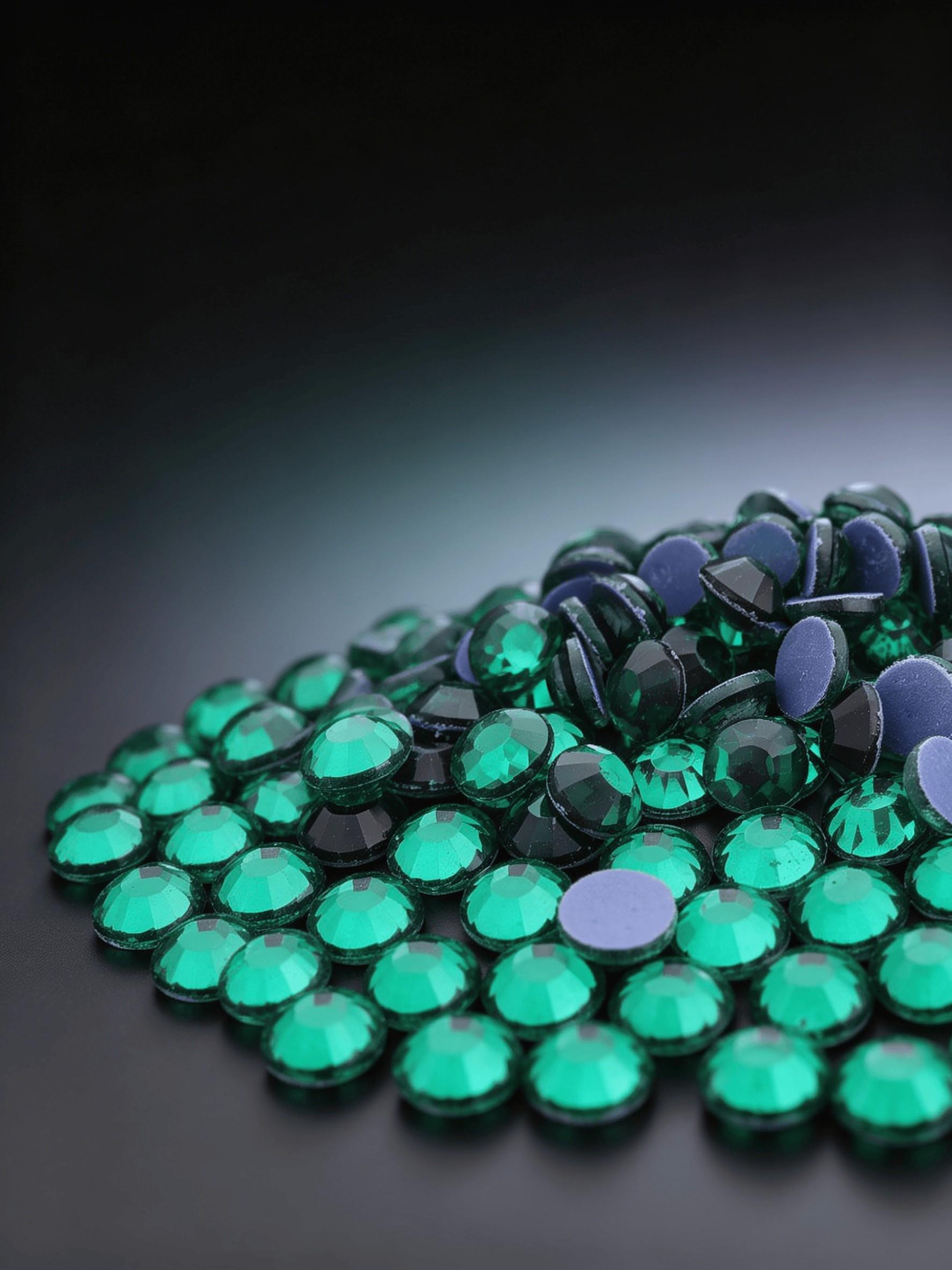 2880pcs Deep Flat Back Heat Press Crystal Rhinestones, Textured Decorative Stones, Ideal for Niche Aesthetic DIY Design Creators