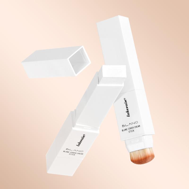 Two-In-One Color-Changing Foundation Stick Lightweight Brightening Concealer, Portable Makeup tinted foundation stick for Flawless Skin