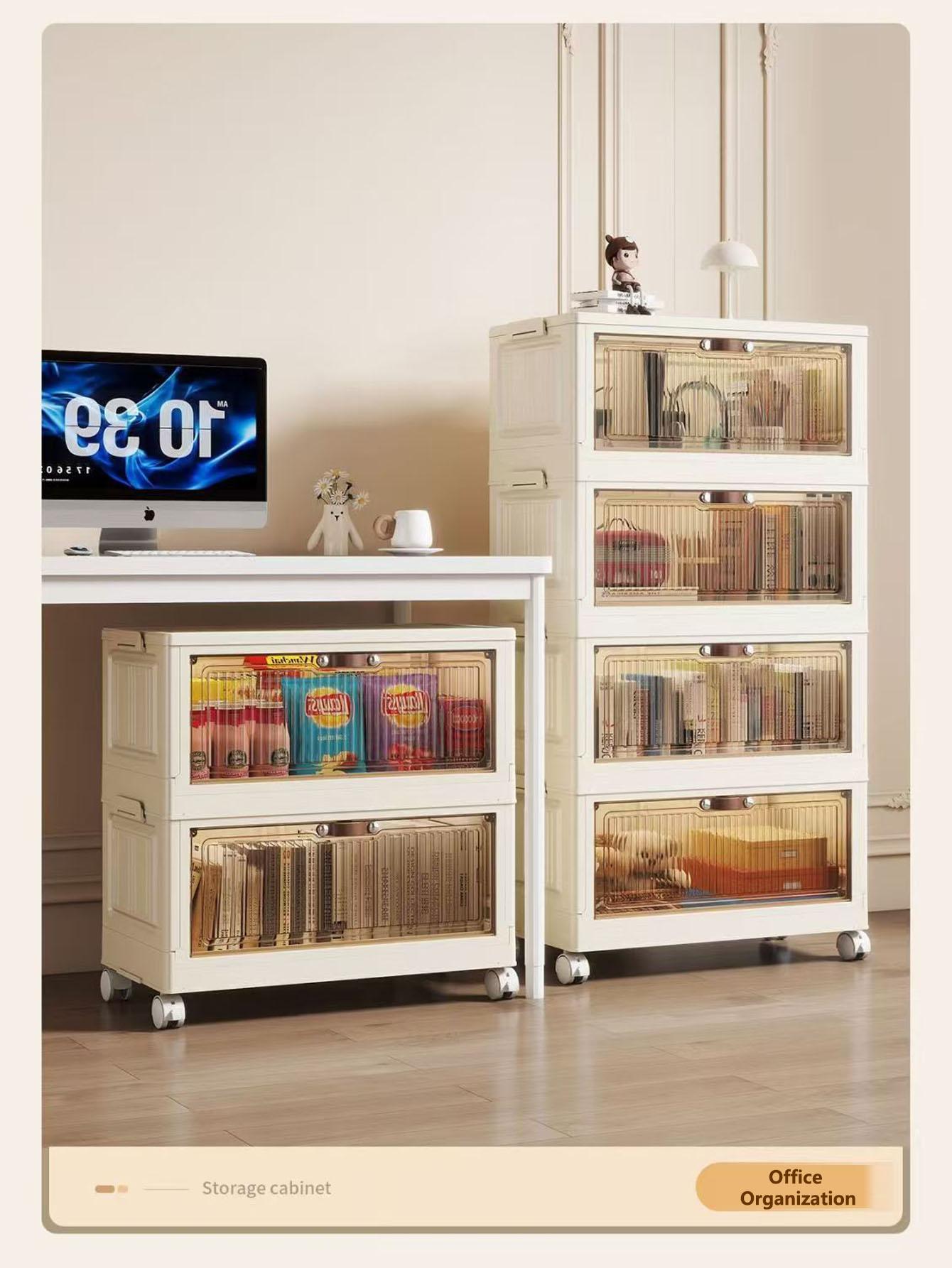 Multi-Layer, Multifunctional Storage Cabinet, Home Organizer Rack, Snack Box Holder, Easy Assembly, Space-Saving Design, Ideal for Kitchen & Living Room