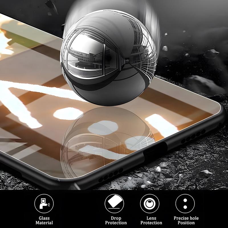 XANAXS Pattern Phone Case for Iphone 17 air 16 15 13 12 14 11 Pro Max Mini X Xr Xs 8 7 Puls 6 glass luxury coque