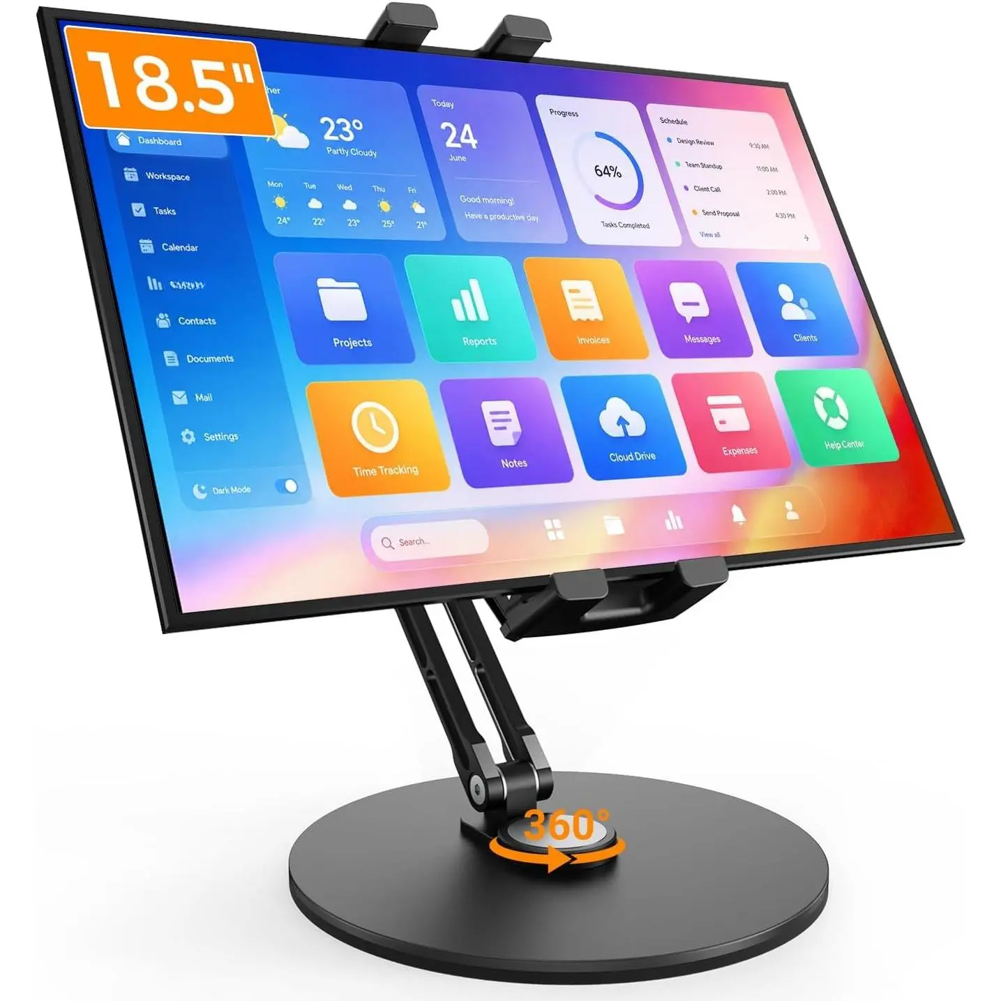 iPad Wall Mount Holder, Heavy Duty  Tablet Wall Mount, Full Motion