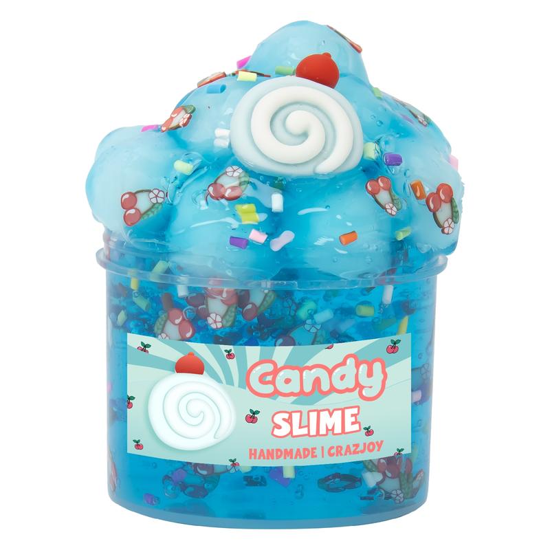 Portable 2.37oz Jelly Cube Crunchy Crystal Slime kit Clear Sticky Slime Soft DIY Non-Sticky Stretchy Sludge Party Favors Birthday Gifts, Moldable Handmade Taba Squishy