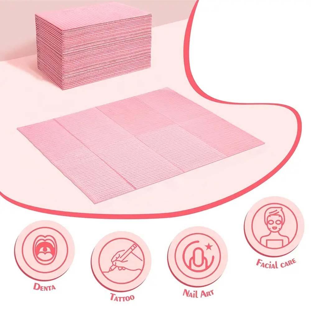 50 Pieces Disposable Apron Bed Sheet Cloth, Tablecloth Cleaning Pad, Manicure Desk Mat, One-Use Cleaning Pad, Manicure Tool, Thin Paper
