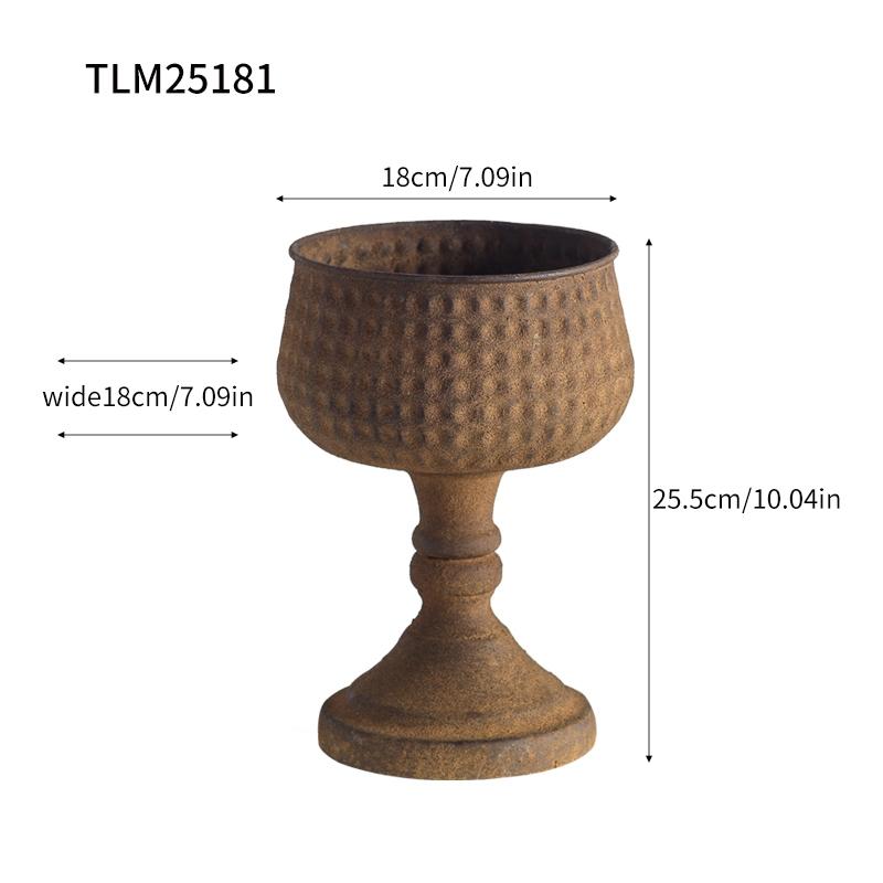 American Retro Distressed Flower Pot Ornaments, Garden Decor, Coffee Shop, Bar, Bed and Breakfast, Courtyard, Balcony, Vase