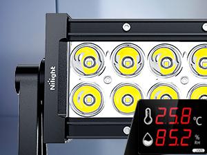 Nilight 36W LED Light Bar Spot LED Lights Led Bar Driving Fog Lights Jeep Off Road Lights Triple Row LED Light Bar Combo Triple Row LED Light Pods Combo White LED Offroad Underglow Car  dealsforyoudays