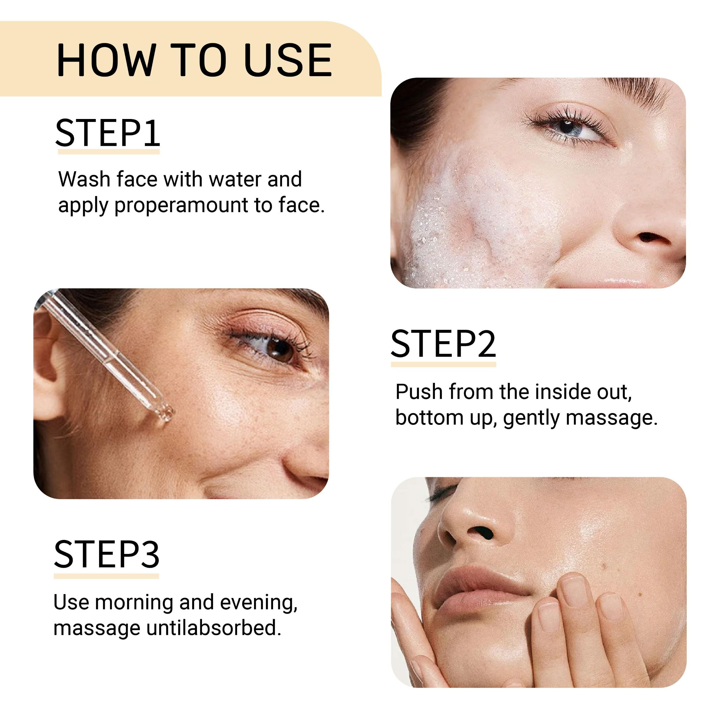 Turmeric Vitamin C Brightening Essence, Anti-Wrinkle, Whitening, Hydrating, Firming, Fade Acne Scars, 50ML Daily Skincare