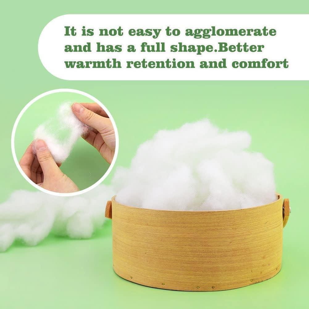 High-Quality Polyester Filling Fabric, Durable and Comfortable, Ideal for Sofa, Bedding, Stuffed Toys, Pet Beds, DIY Projects, Artificial Snow