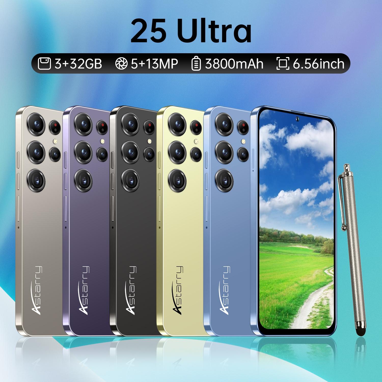 Astarry -25 Ultra Large Screen Smartphone, 6.56-Inch Screen, 32GB+32GB/32GB+64GB Storage, 3800mah Battery, 13mp Camera, Dual Sim, Android Os