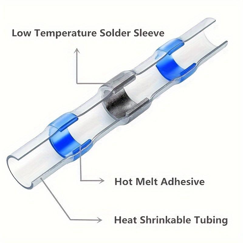 80pcs Weld Ring Heat Shrink Terminals, Equipment Connection Heat Shrink Tube, Insulated Wire Connector Terminal Set