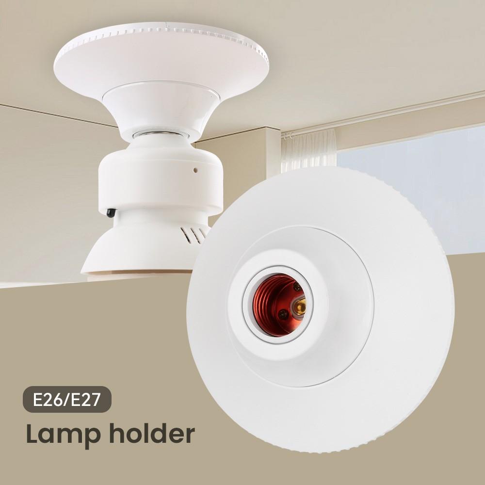 E26/e27 Bulb Socket Lamp Holder Adapter, L Plate Base, Suitable for Home Office Industrial Use, No Batteries Included