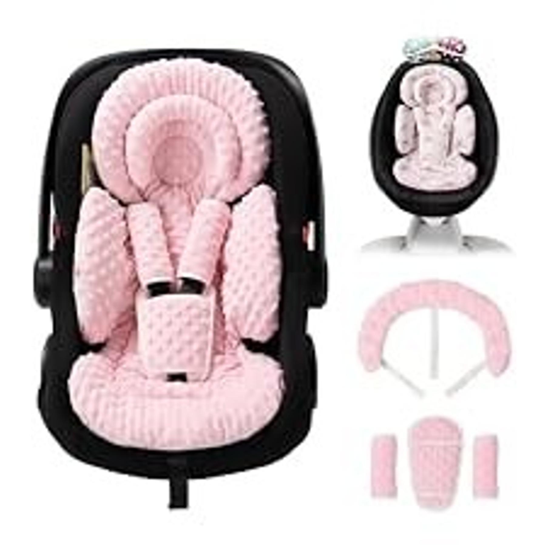 Infant Insert Compatible with Doona, Graco, Britax, Chicco, Evenflo Car Seat, Adjustable Baby Head Body Support Cushion for Newborn to Toddler, Fits Infant Car Seat and Stroller (Gray)Gift
