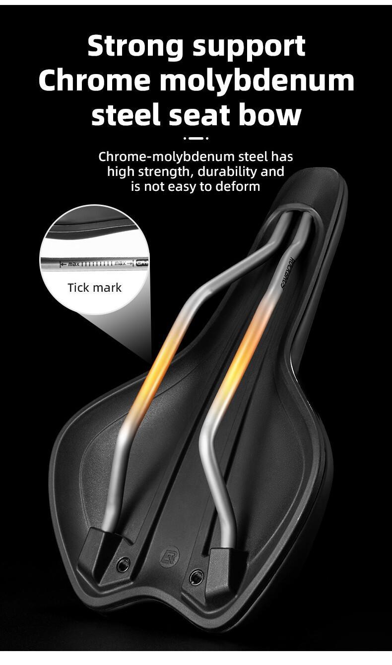 ROCKBROS Bicycle Saddle Ultralight Hollow Shock-Absorbing MTB Road Bike Seat