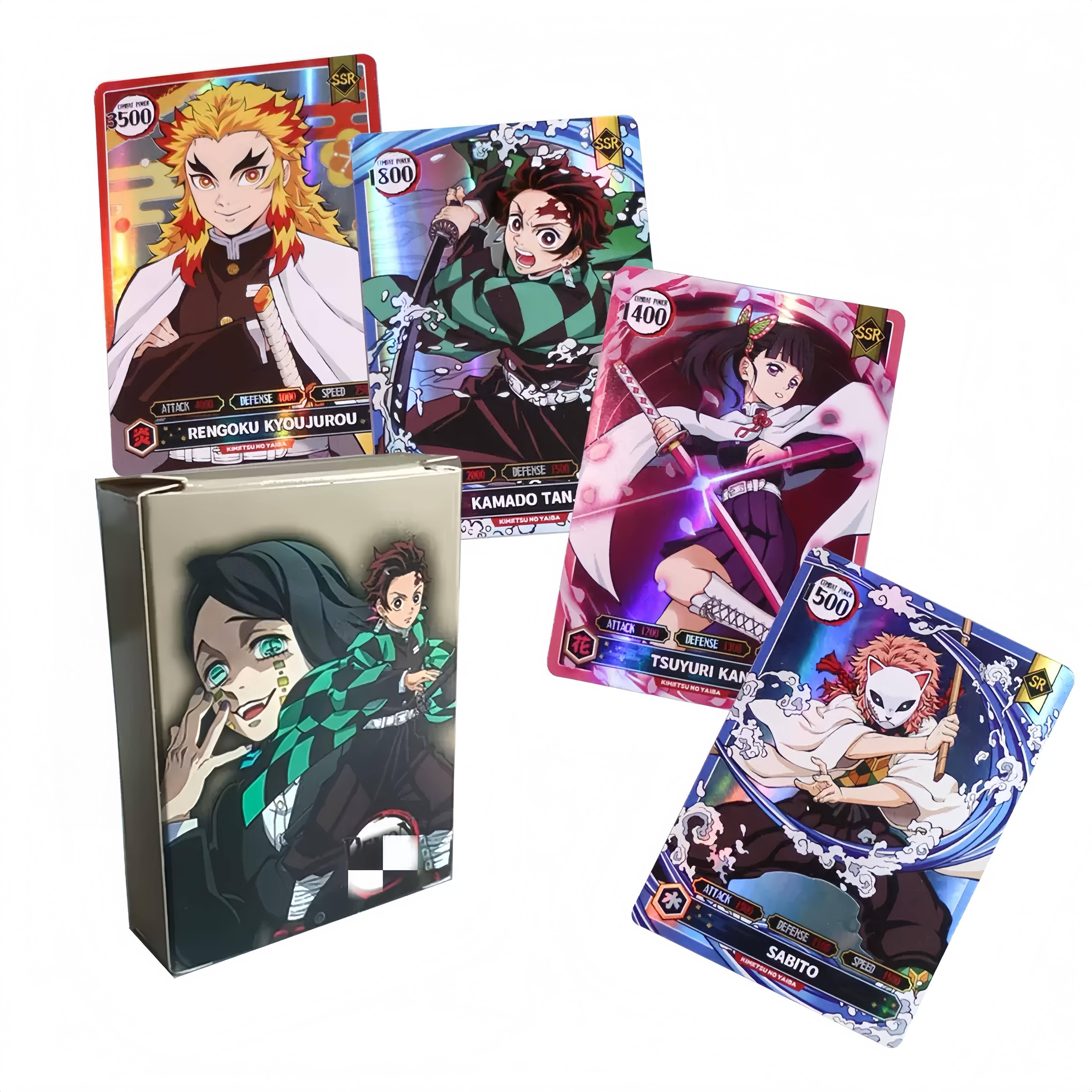 50PCS Demon Slayer Cards English Version SSR Card Ultra Rare Card o Nezuko Anime Battle Game Collection Card Board Game Collectible Card Game Trading Card Games Toy Gift - TikTok Shop 50PCS Demon Slayer Cards English Version SSR Card Ultra Rare Card o Nezuko Anime Battle Game Collection Card Board Game Collectible Card Game Trading Card Games Toy Gift - TikTok Shop