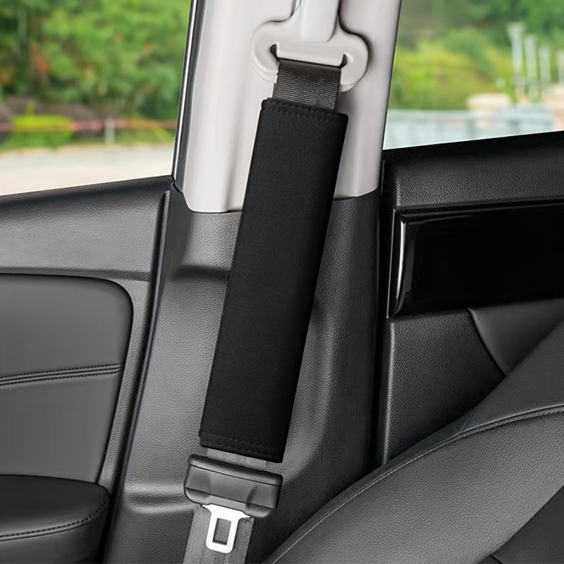 2-Pack Car Seat Belt Shoulder Pads - Soft and Comfortable Protective Covers, Enhance Driving Experience, Black, Seat Belt Shoulder Protectors