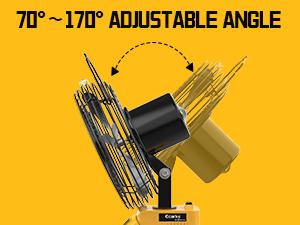 Jobsite Fan Compatible with Dewalt 20V Li-ion Battery, Battery NOT Included, for Industrial, Outdoor, Camping , Construction Site Cooling