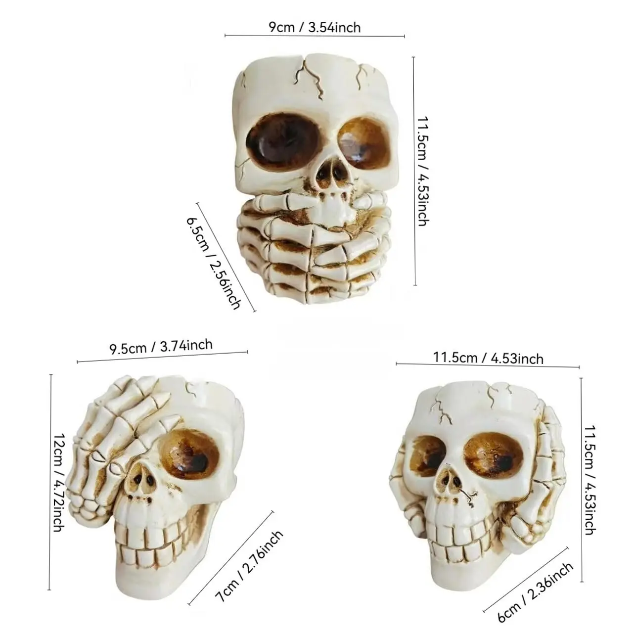 Skull flower pot