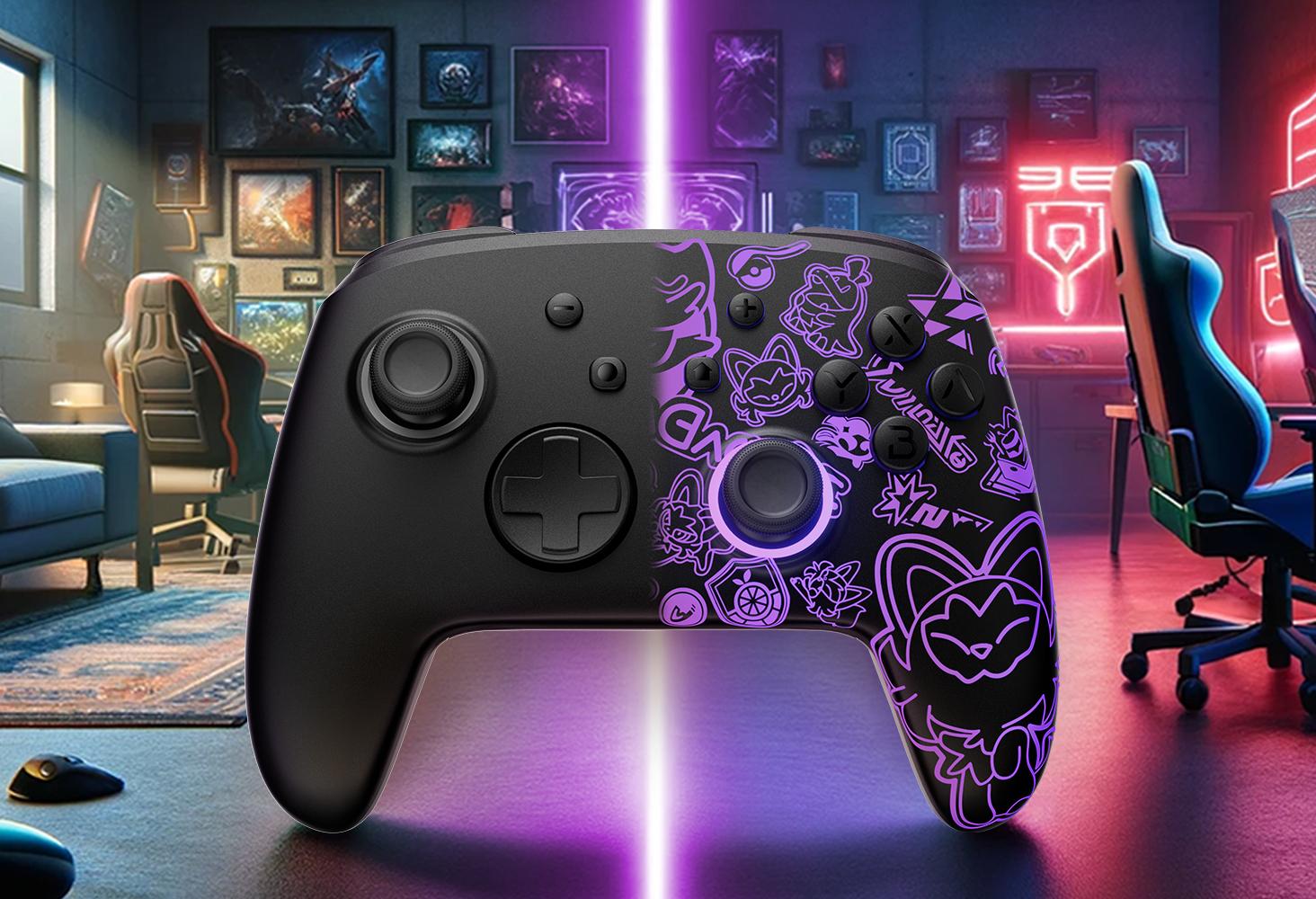 FUNLAB Firefly Pro Wireless Switch Controller - Scarlet & Violet