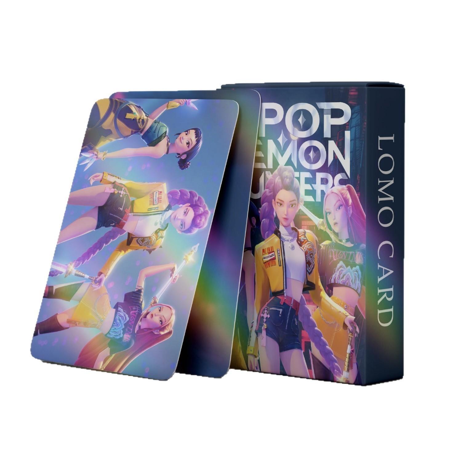 Kpop Trendy 55 Demon Hunter Theme Anime Style Collection Cards ...