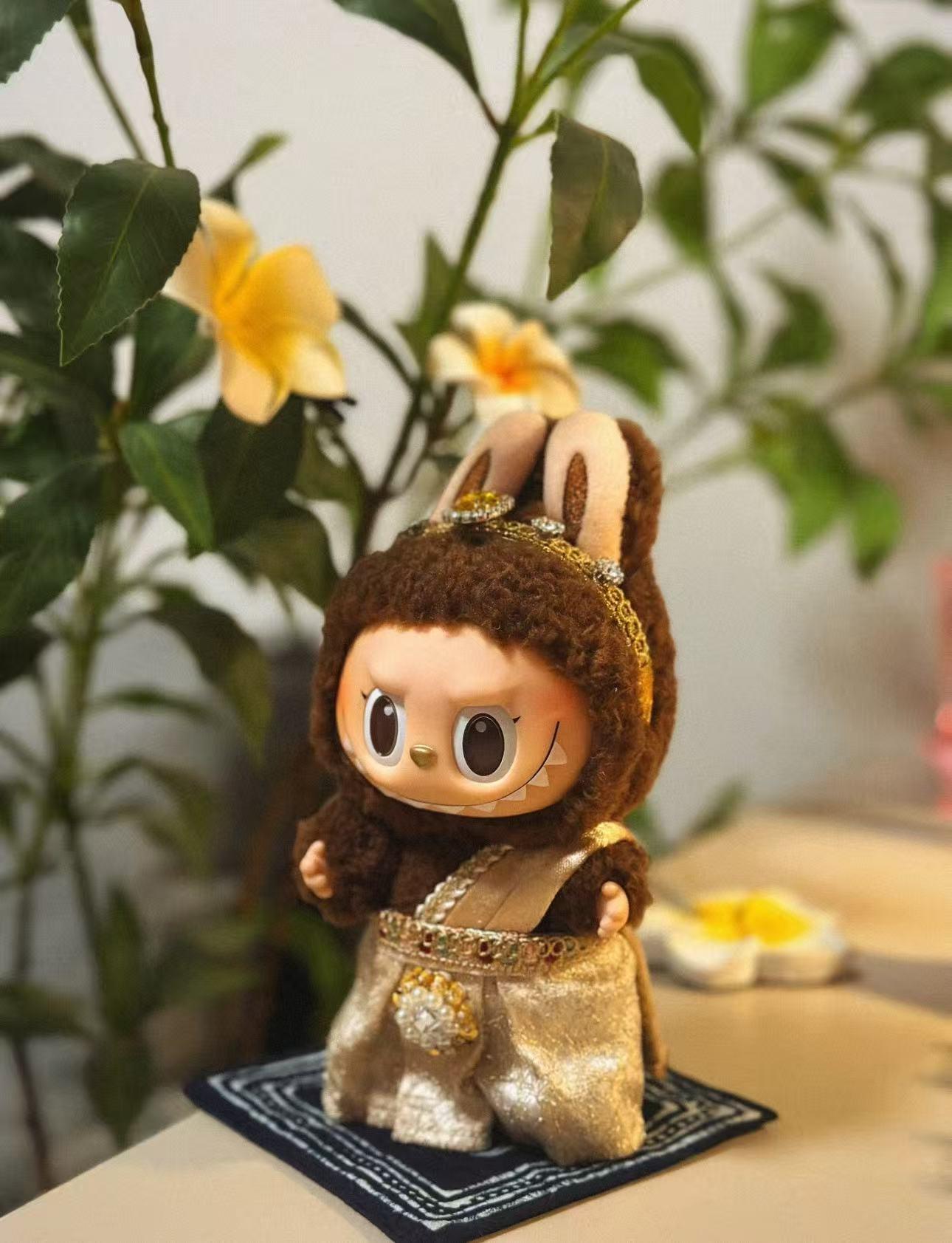 The Monsters Thailand Limited Good Luck to you Vinyl Plush Handing Card keychain doll pop mart