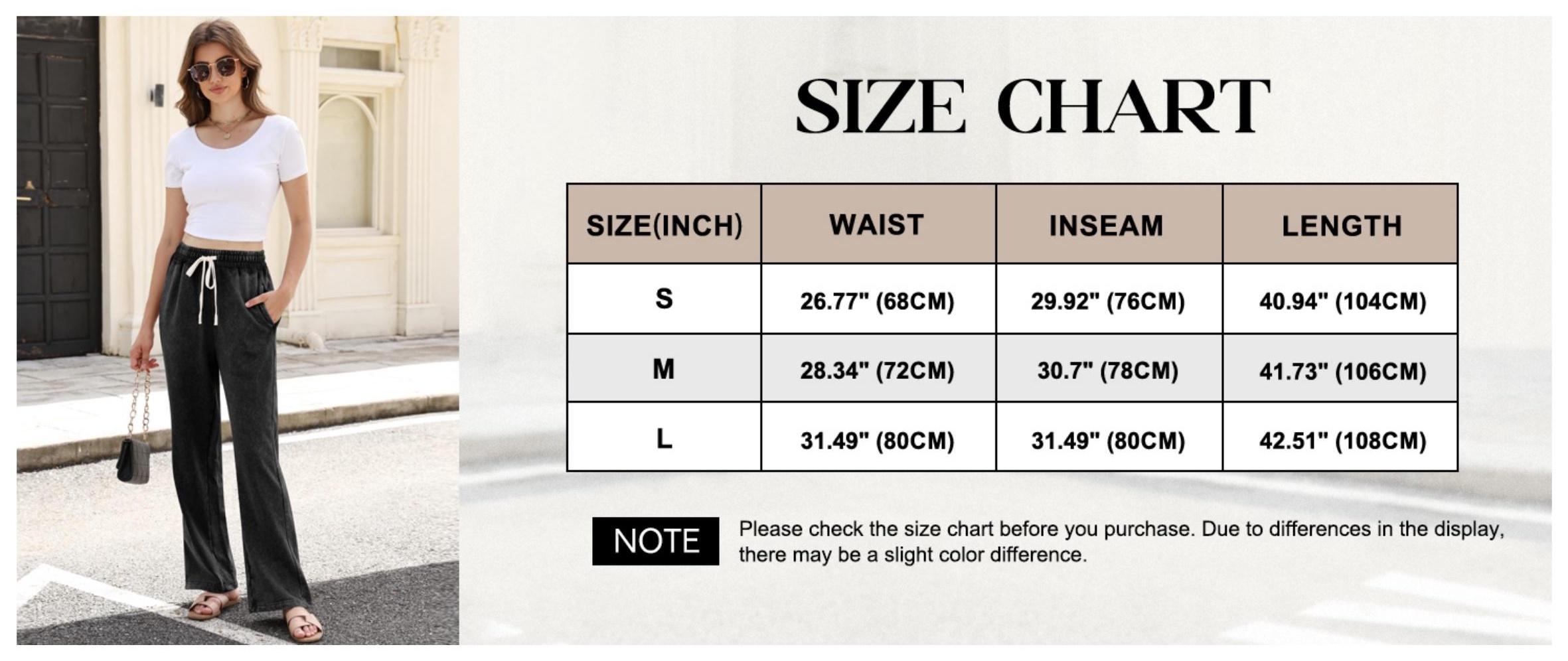 Women's Baggy Sweatpants Acid Wash Wide Leg Palazzo Pants Cotton Joggers Drawstring Pockets Casual Streetwear Yoga Workout Lounge Gift Loose Fit Trousers