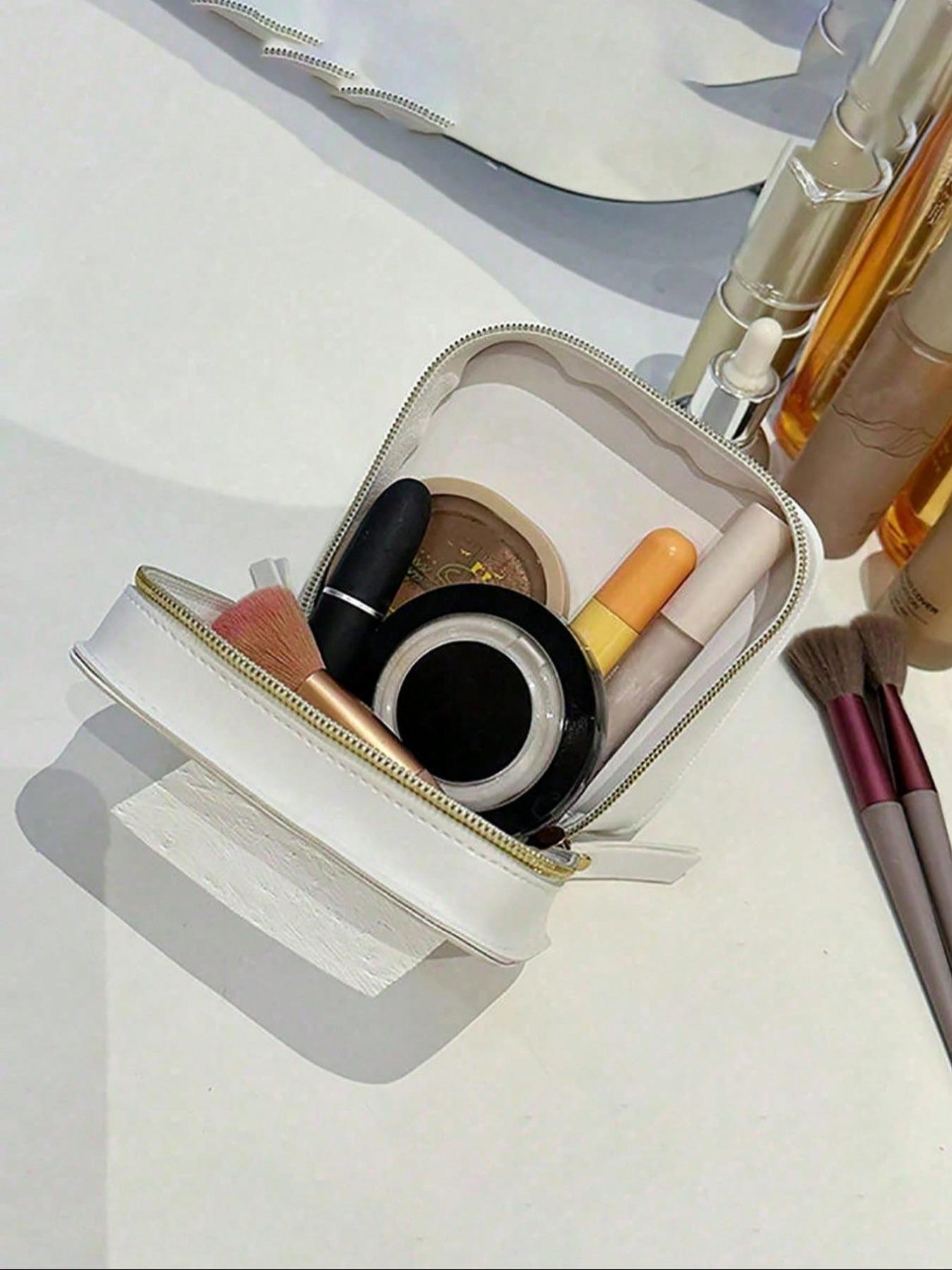 Transparent Mini Makeup Bag, Wallet Style, Waterproof Zipper Pouch, Travel Essential, Student Daily Use, Perfect Gift for Friends, Makeup Organizer Pouch