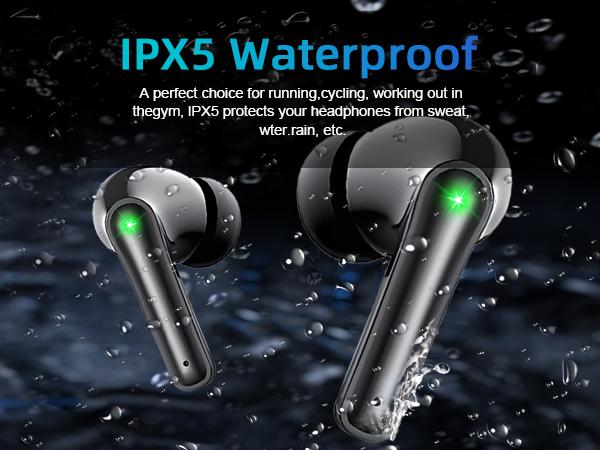 True Wireless Earbuds – CVC Noise Cancelling, Touch Control, IPX5 Sweat-Proof, 4.5g Ultra-Light Design Audio Bluetooth noise cancelling headphones