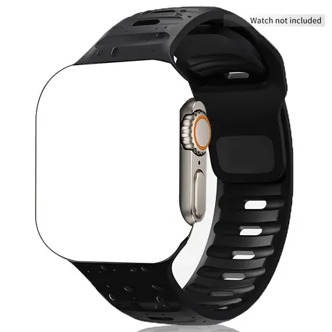 Silicone Watch Strap for Iwatch Ultra Se 11 10 9 8 7 6, New Sport Square Buckle Band, Apple Silicone Watch Strap, Comfortable and Durable