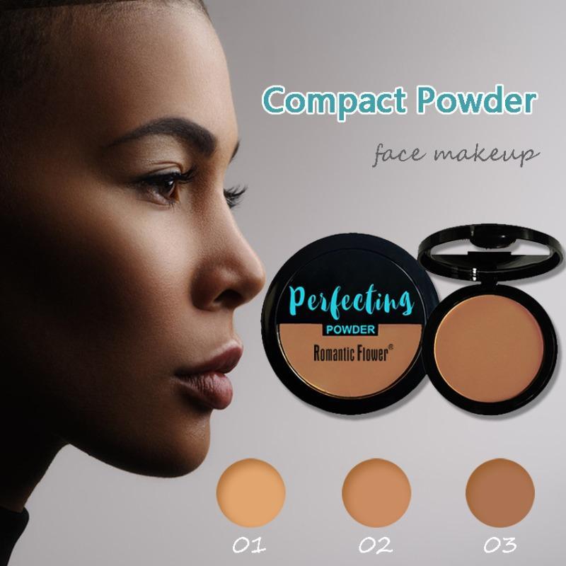 Dark powder single layer matte waterproof concealer makeup with powder puff
