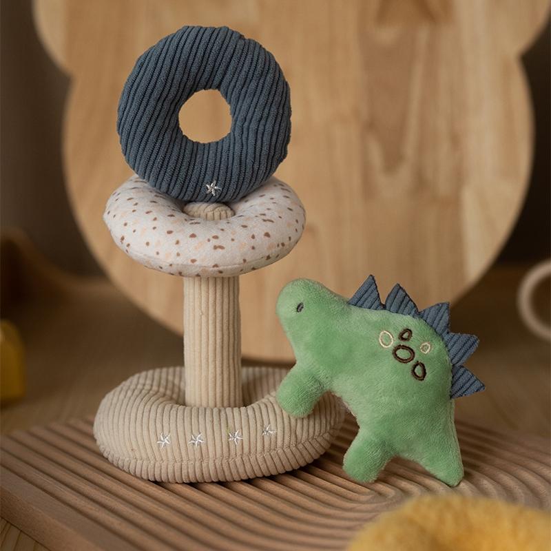 Plush Toy Stackable Set, Dragon & Unicorn Shapes, Soft Stacking Ring Toys, Christmas Gift for Babies, Educational Kids' Play, Multi Activity Playset