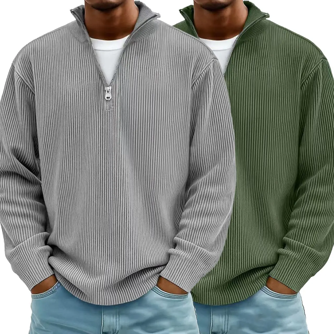 grey+army green