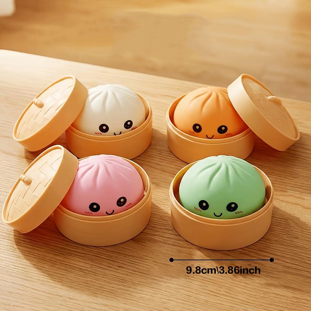 Big Dumpling Squishy - Blind Box, Mysecret Bun Fidget Toy, Soft TPR Material, Soft Squishy Silicone, Stress Relief, Unboxing Surprise, Random Style per Pack, Valentine's Day and Easter gifts, children to exchange gifts