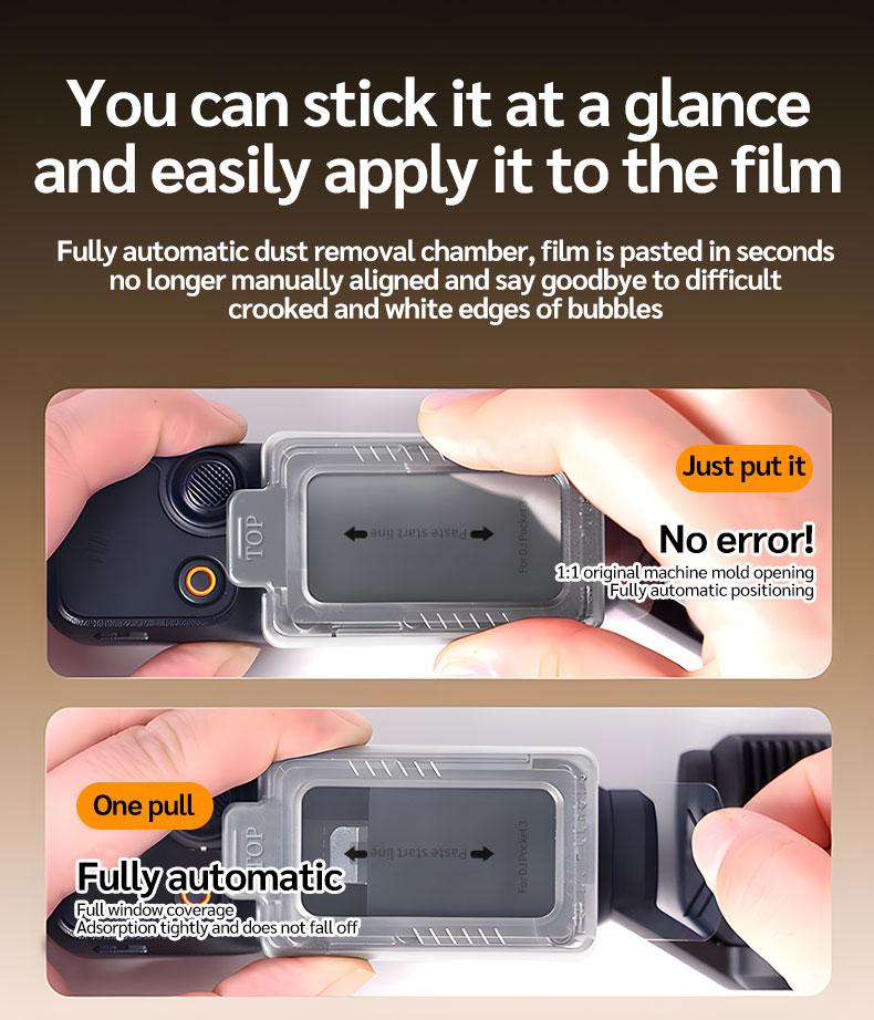 Protective Film for Dji Osmo Pocket 3 Camera, Screen Protector + Lens Film, Dust-Free HD Tempered Glass, Anti-Scratch, Responsive Control, Photography Camera Accessories