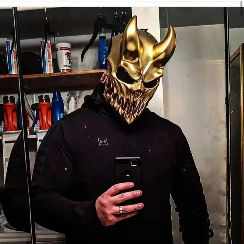New Slaughter To Prevail Mask PVC Alex Terrible Mask Horror Devil Cosplay Halloween Party Props Masquerade Kid of Darkness Mask