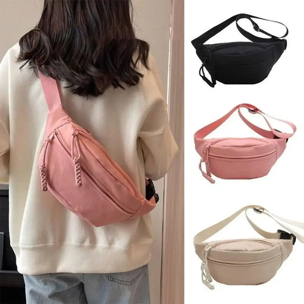 Half Moon Chest Bag for Women, Large Capacity Waterproof Oxford Cloth Crossbody & Waist Bag, Y2K Sporty Multifunctional Sling Bag, Casual Commuter Travel Fanny Pack for Running, Hiking, Gym & Daily Use, Lightweight Utility Shoulder Bag, Chic Streetwear Fa
