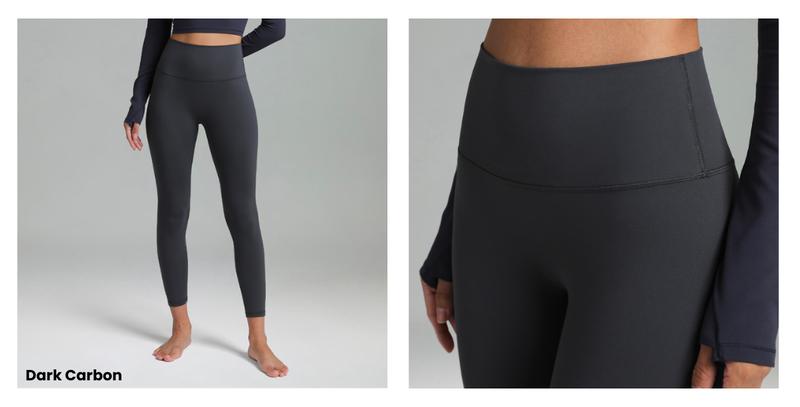 Colorfulkoala Women's No Front Seam Dreamlux High-Waisted Yoga Pants Tummy Control Athletic Workout Leggings with Inner Pocket 25"/28"