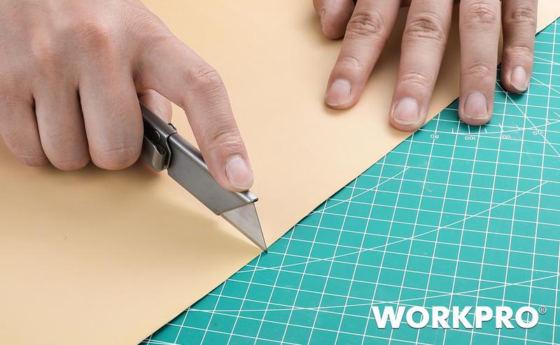 #JumpstartSale WORKPRO 3-Pack Folding Utility Knife, Quick Change Blades Box Cutter, EDC Foldable Pocket Utility Knife Sets with Belt Clip