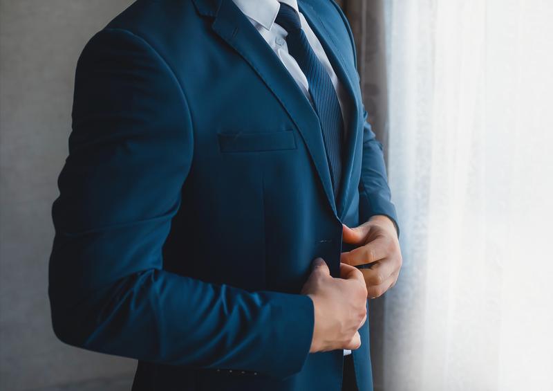 YND Men's Slim Fit 3 Pieces Suit, One Button Solid Jacket Pants Set with Tie for Wedding Party Business Prom