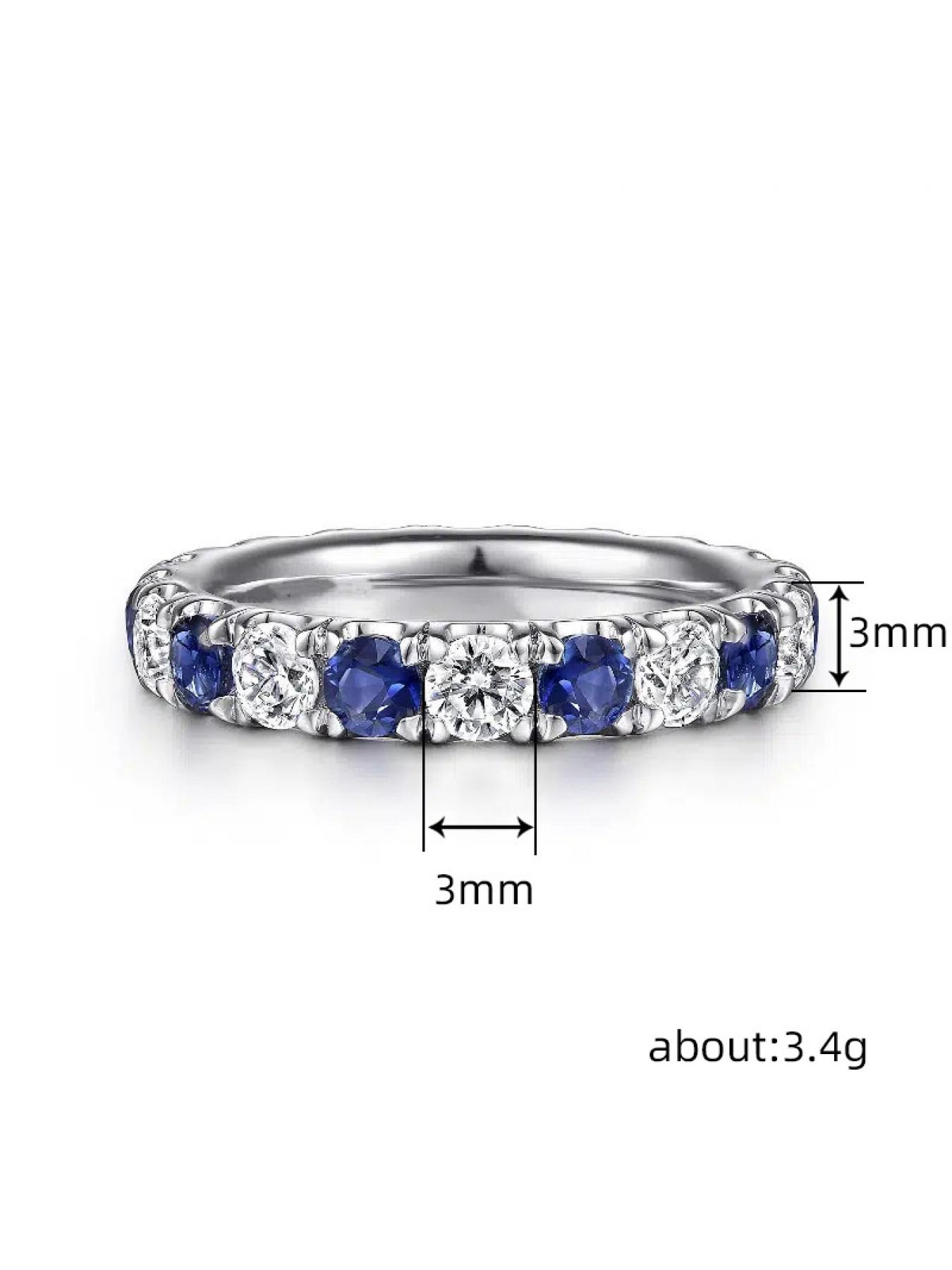 Simple trendy fashion diamond ring with texture design - advanced geometry, suitable for both men and women as a couple ring