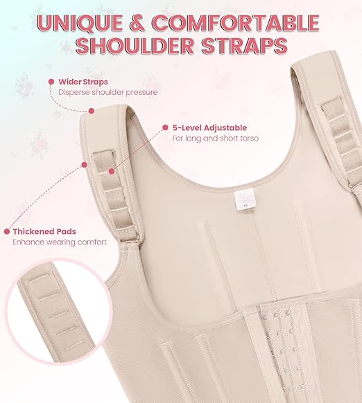 M MYODRESS Tummy Control Shapewear Zipper Crotch Shaping Bodysuit High-Back Corset Faja Garment For Women M MYODRESS Tummy Control Shapewear Zipper Crotch Shaping Bodysuit High-Back Corset Faja Garment For Women