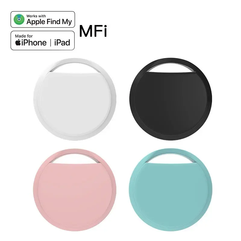For Apple Find My Smart Tag | Bluetooth Tracker for Wallet, Keys, Luggage, Pets & Cars | MFi Certified, IPX67 Waterproof, Replaceable Battery