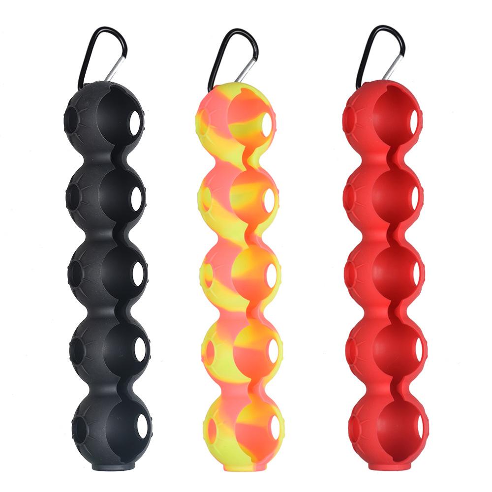 Silicone Golf Ball Bag Protective Cover, Mini Multicolor Ball Pouch, Portable Golf Equipment, Golf Accessories for Men & Women