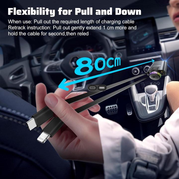 W&O 5-in-1 Smart Car Charger with Car Air Aromatherapy Diffuser-Free, Plant Extract Formula for Mothers and Youngsters, Vehicle & Travel, Features Intelligent Sensing & Atmosphere Lighting, Car Air Freshener Starlight Headliner Car Charger