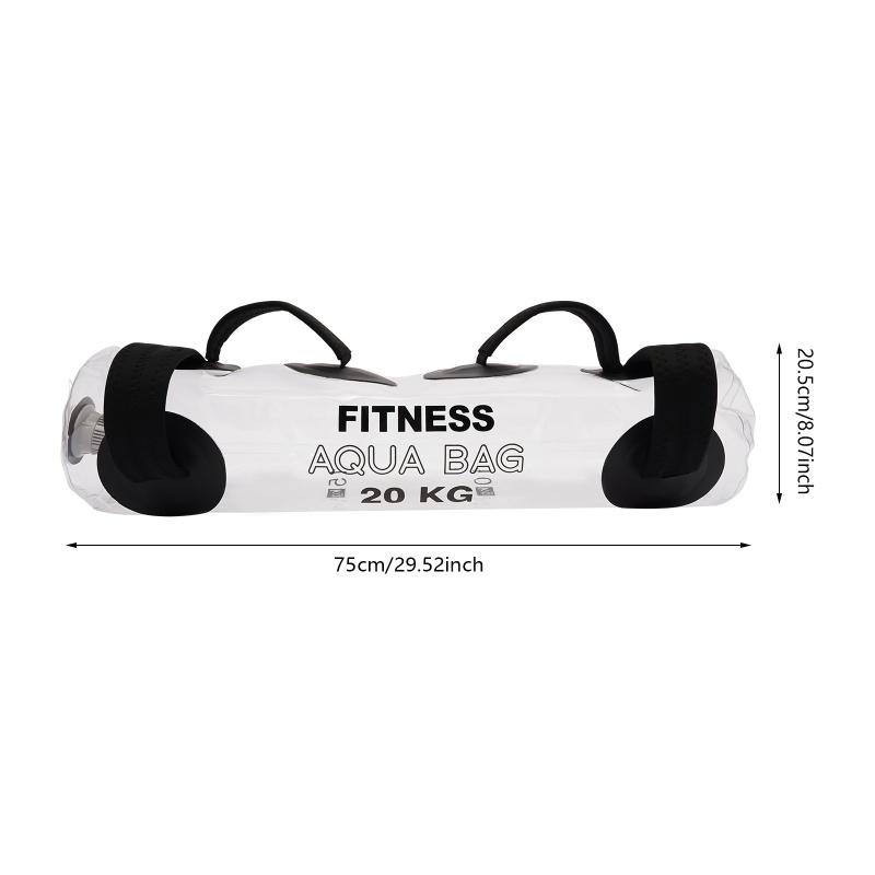 25kg Fitness Aqua Water Bag Portable Adjustable Weight Training Equipment Core Stability Strength Workout for Home Gym Squat Row Snatch Curl Jerk