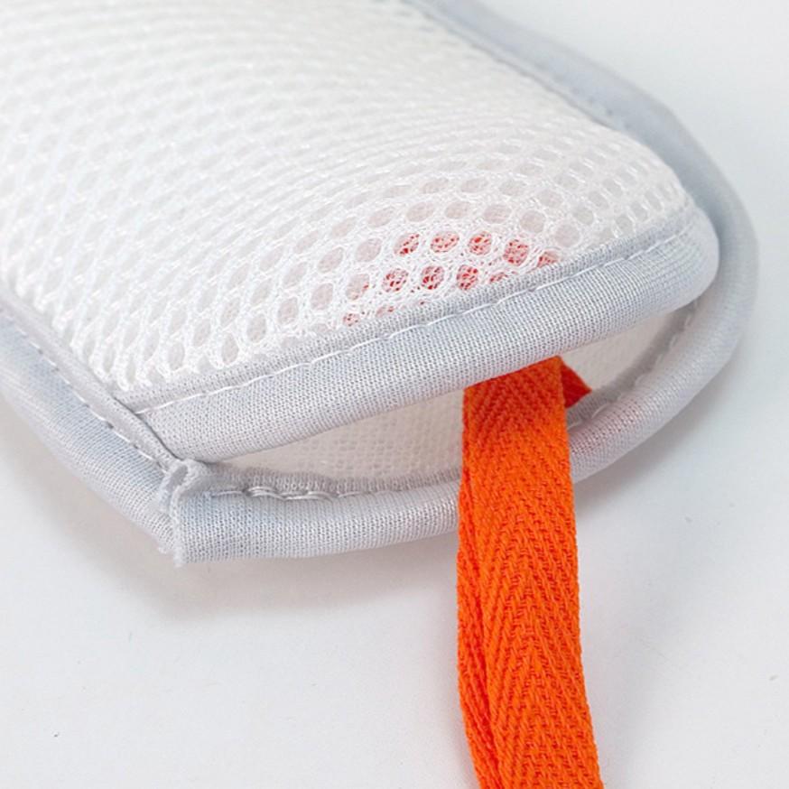 4-Pack Sandwich Soap Bags, Bubble Net Dual-Sided Soap Sponge, Bath Exfoliating Body Scrubbing Accessories, Shower Foam Pouches