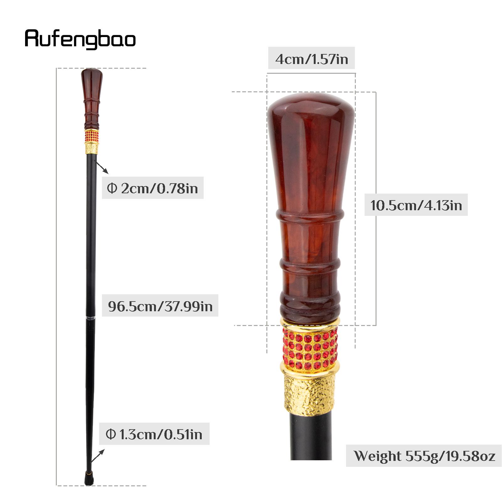 Red Wire Drawing Round Resin Fairy Wands Red Golden Walking Cane Princess Stick Wand Cosplay Wedding Birthday Party Stick 96cm