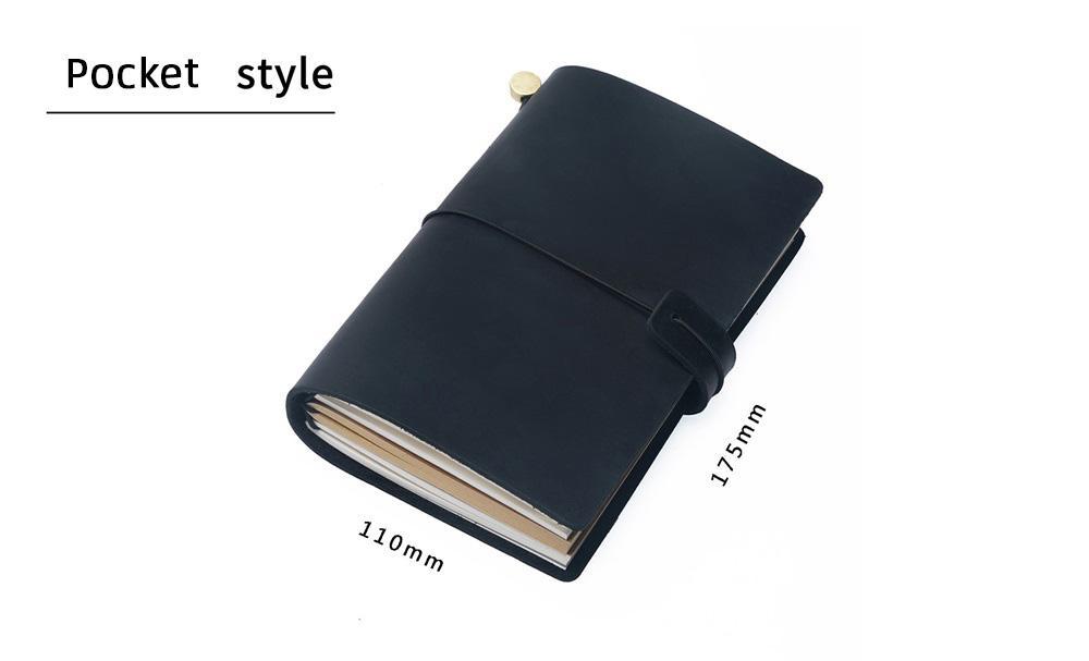 100% Genuine Leather Journal Refillable Travel Notebook Retro DIY Handmade Diary Sketchbook School Office Gift Customized